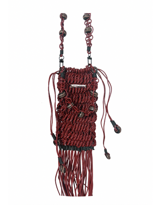 Fringe Beaded Handbag