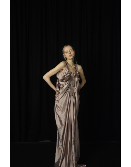 Lustrous Lalac Goddess Gown